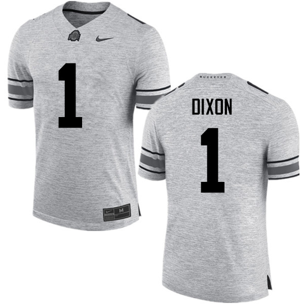 Men Ohio State Buckeyes #1 Johnnie Dixon College Football Jerseys Game-Gray